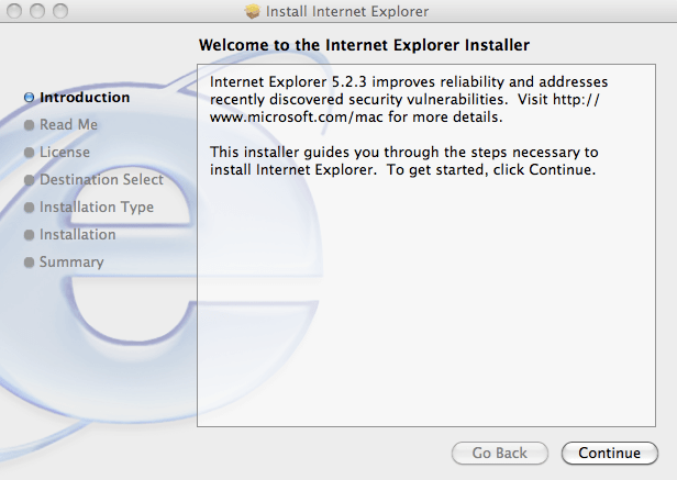 is it safe to download internet explorer for mac